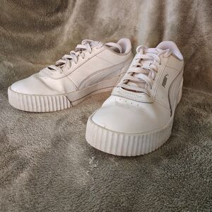 Puma Women's White Carina  Sneakers